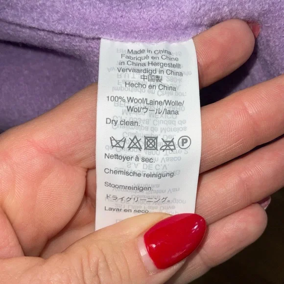 J. Crew Elegant Purple Wool Coat - Picture 5 of 10